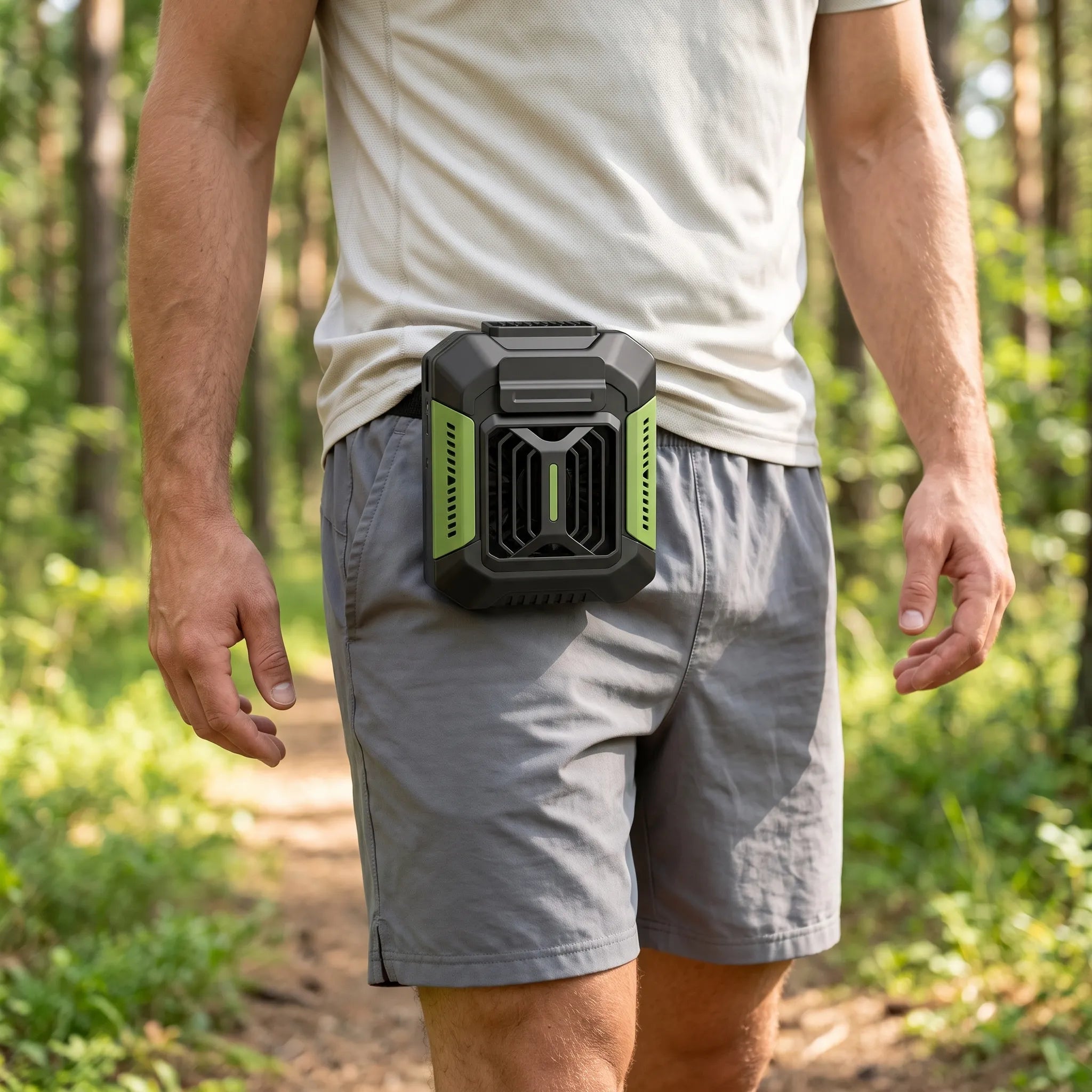Wearable Waist Clip Cooling Fan Portable Personal Air Cooler