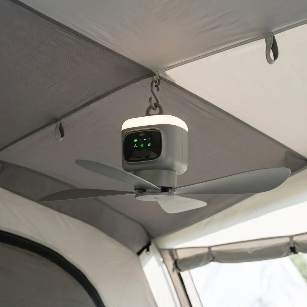 Portable Hanging Ceiling Fan for Indoor and Outdoor Use Stylish Design