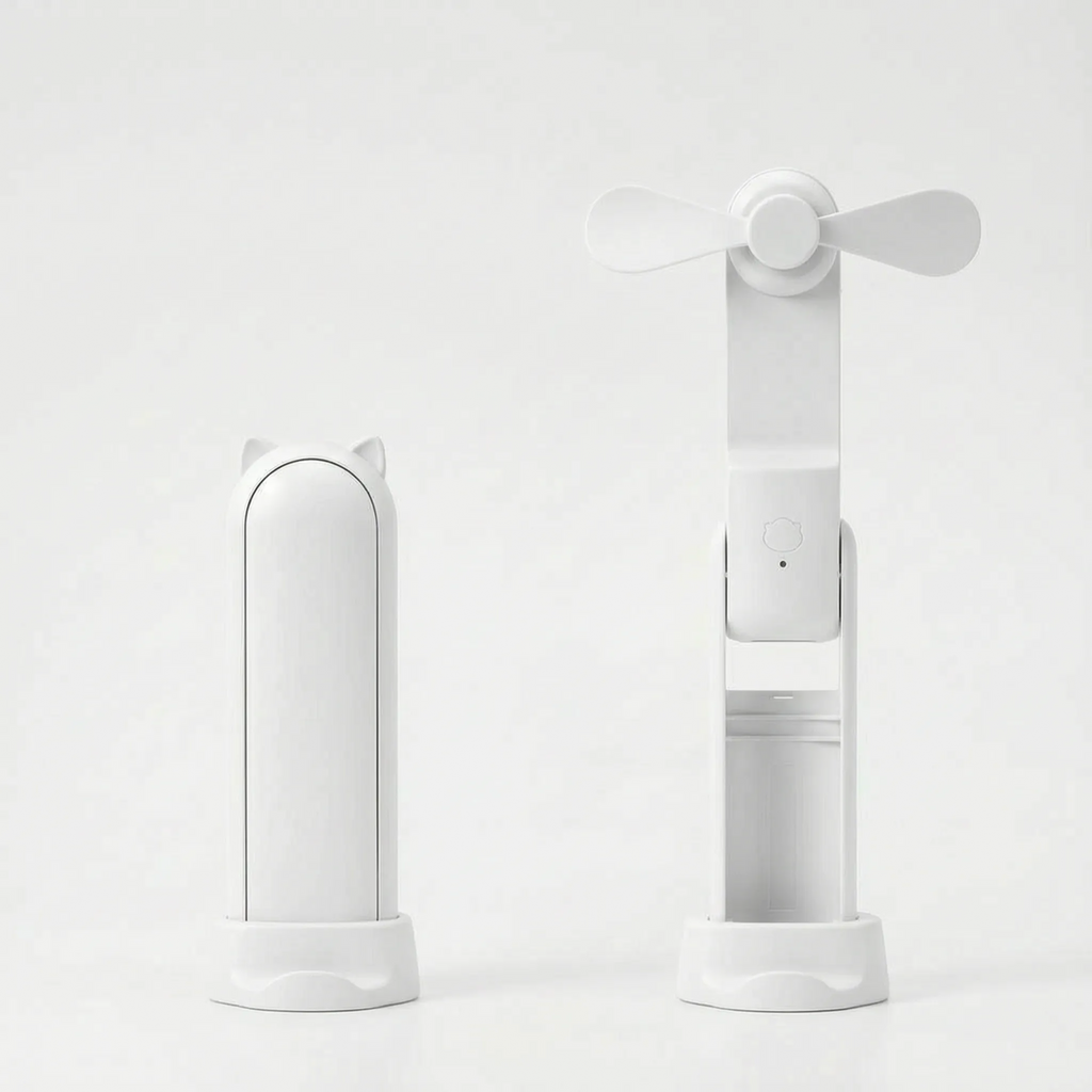 Compact Foldable Handheld Personal Cooling Fan Portable Rechargeable Fan for Home and Travel