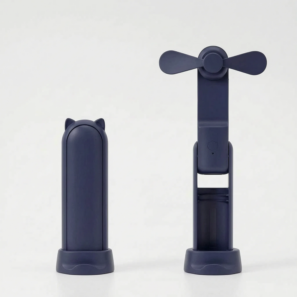 Compact Foldable Handheld Personal Cooling Fan Portable Rechargeable Fan for Home and Travel