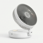 Compact Cordless Night Light Fan for Bedroom and Living Room