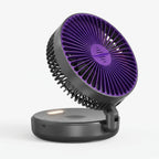 Compact Cordless Night Light Fan for Bedroom and Living Room