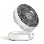 Compact Cordless Night Light Fan for Bedroom and Living Room