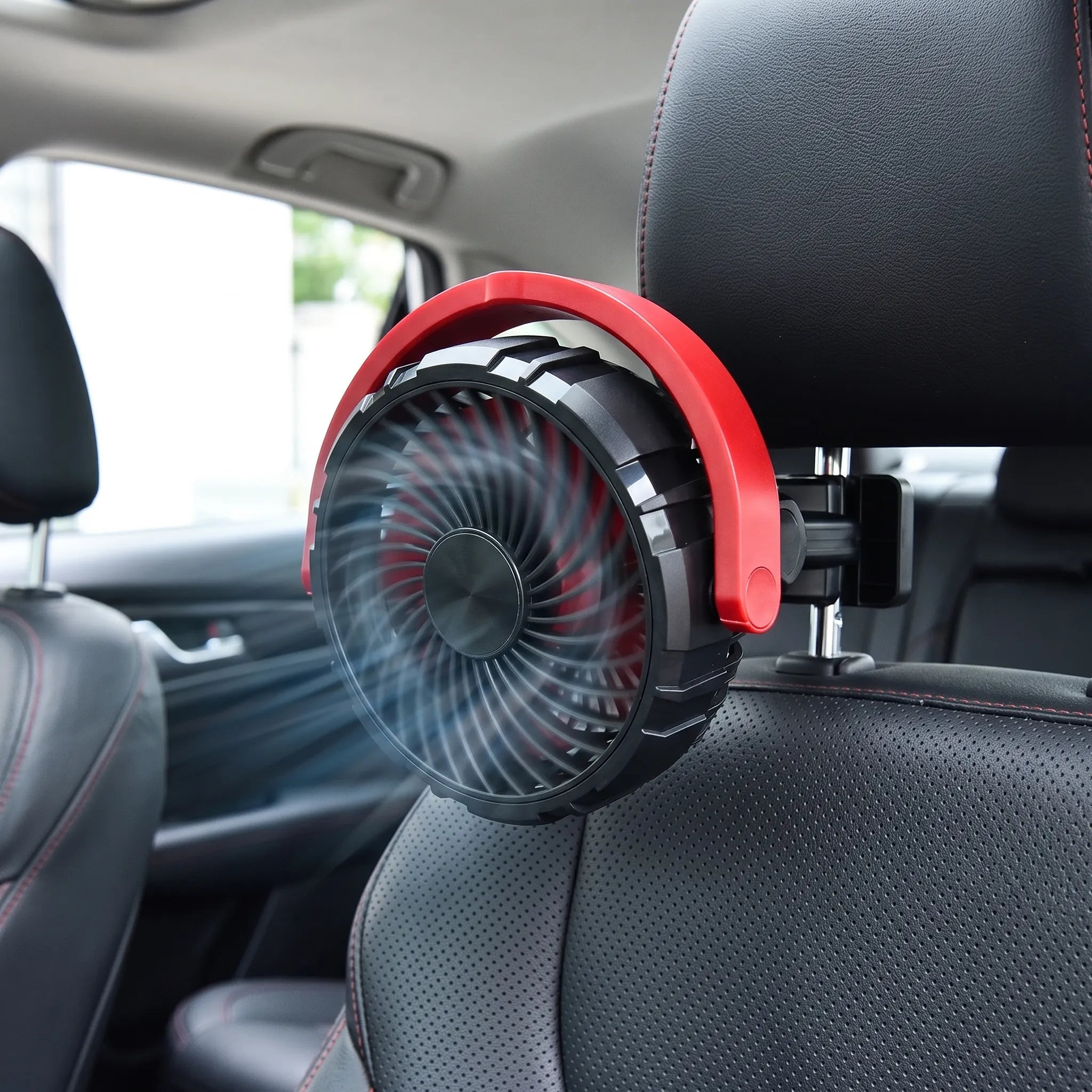 Rechargeable Multi-Angle Car Sun Visor Fan Portable Cooling Solution