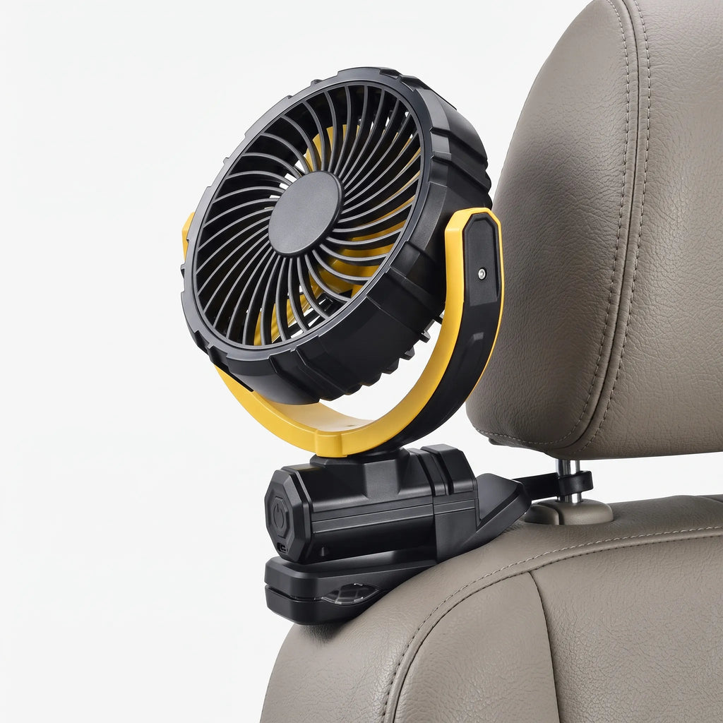 Rechargeable Multi-Angle Car Sun Visor Fan Portable Cooling Solution