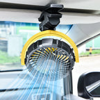 Rechargeable Multi-Angle Car Sun Visor Fan Portable Cooling Solution