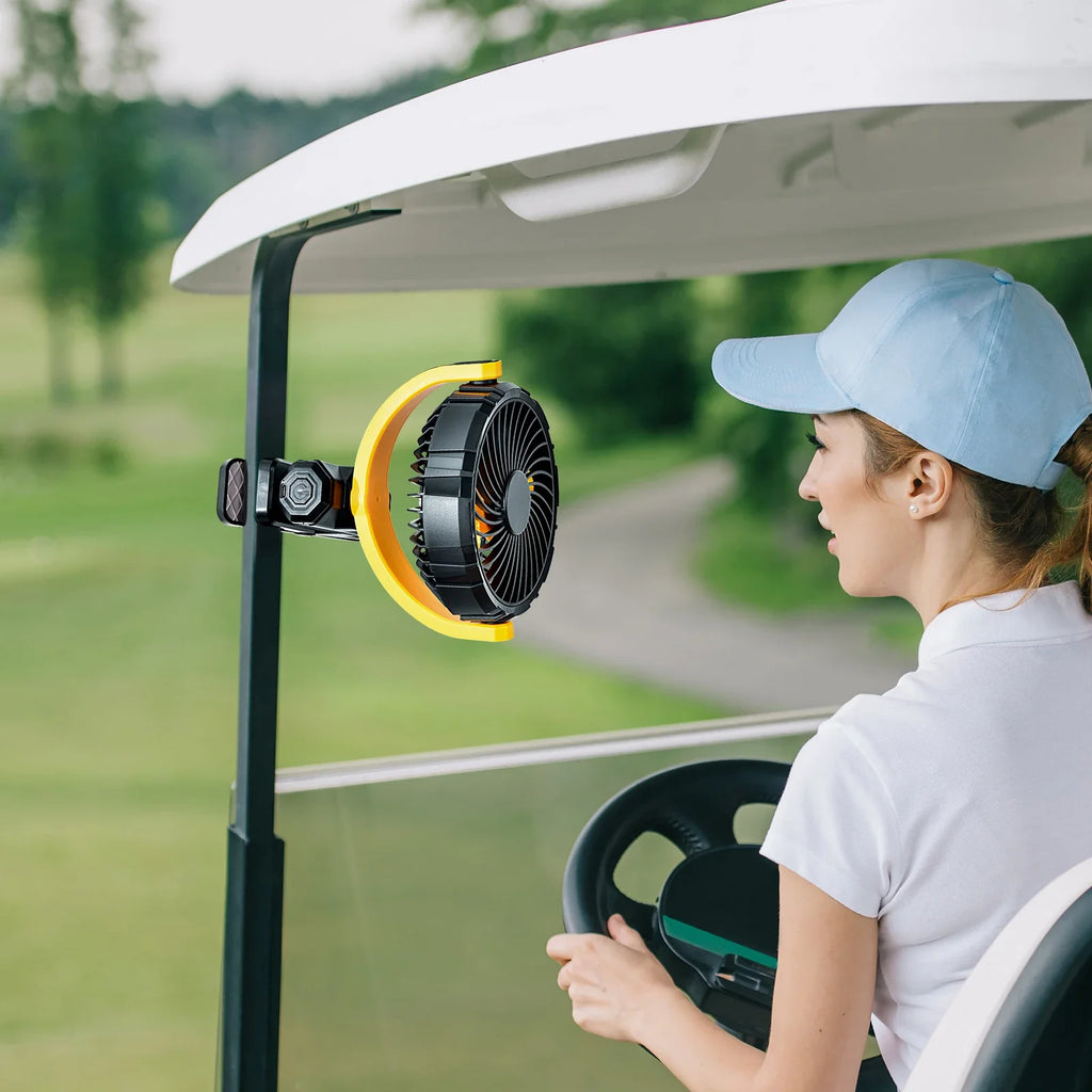 Rechargeable Multi-Angle Car Sun Visor Fan Portable Cooling Solution