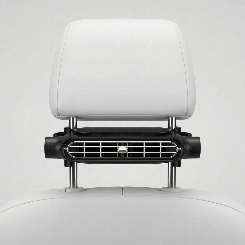USB Powered Car Headrest Fan Compact Cooling Solution for Vehicle Comfort