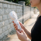 Portable Rechargeable Water Mist Fan for Cool Comfort Outdoors
