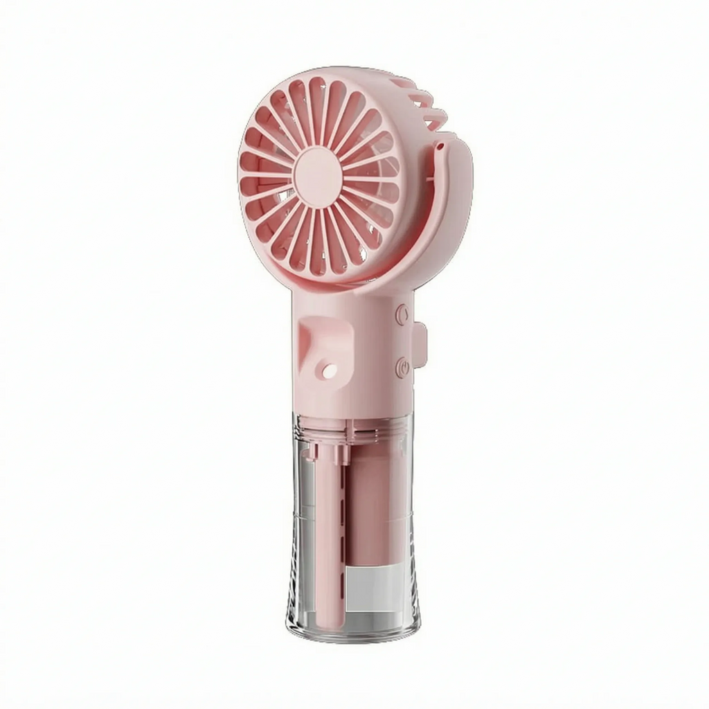 Portable Rechargeable Water Mist Fan for Cool Comfort Outdoors