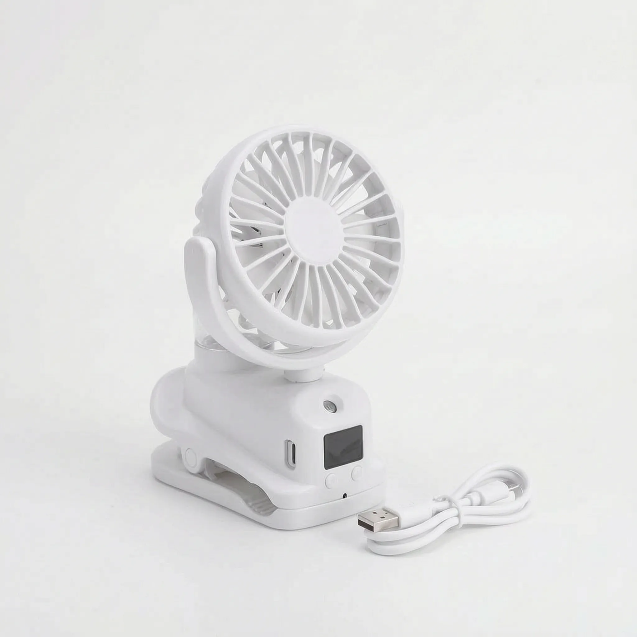 Portable Clip-On Misting Fan for Outdoor Cooling and Comfort