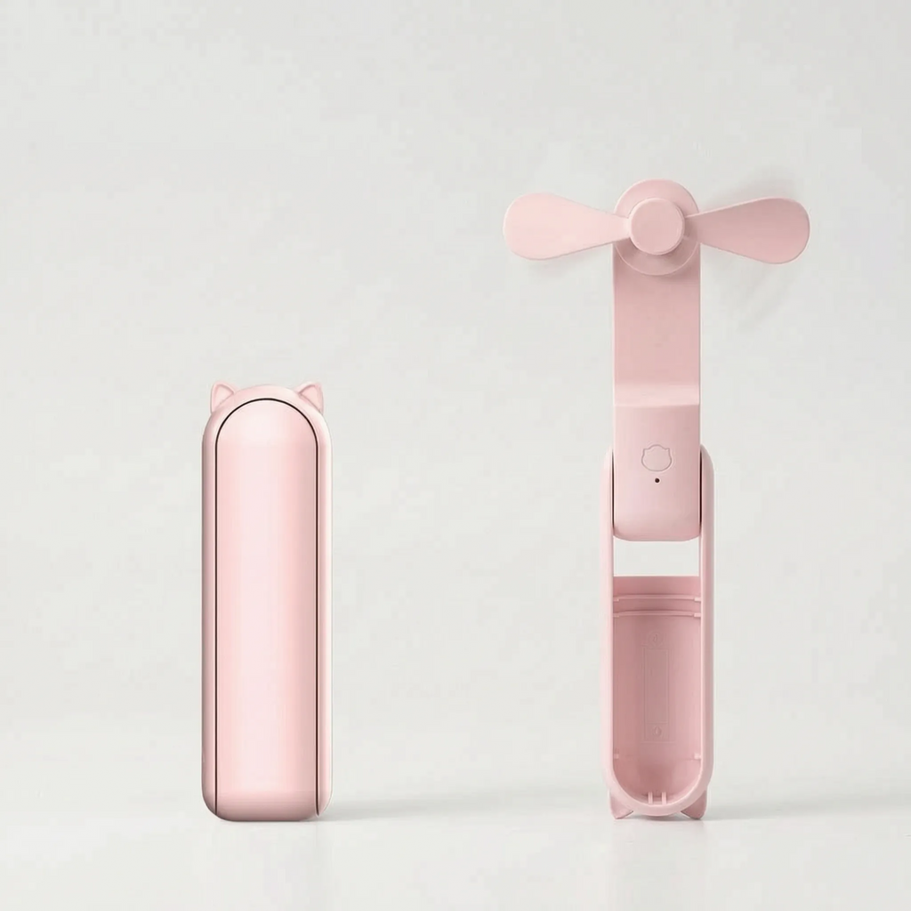 Foldable Handheld Pocket Fan Portable Rechargeable Mini Fan for Home and Travel