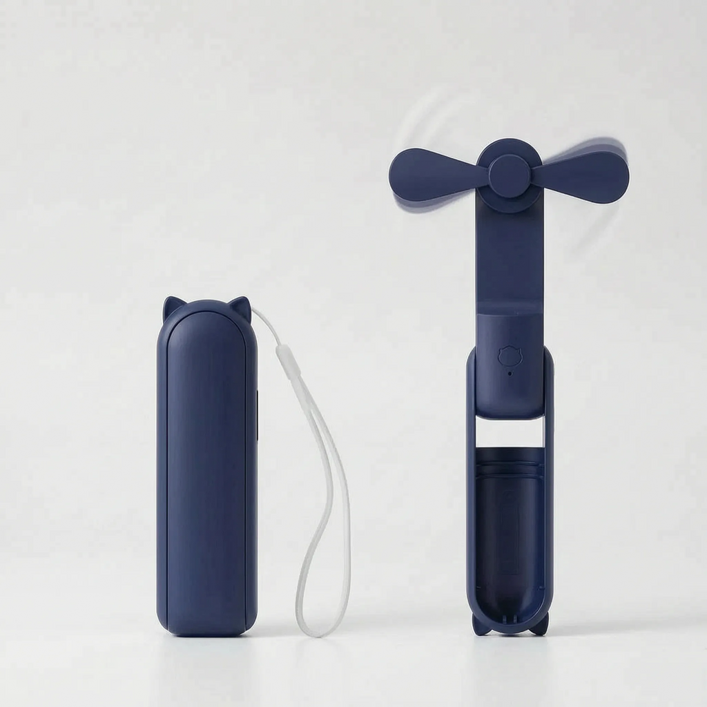 Foldable Handheld Pocket Fan Portable Rechargeable Mini Fan for Home and Travel