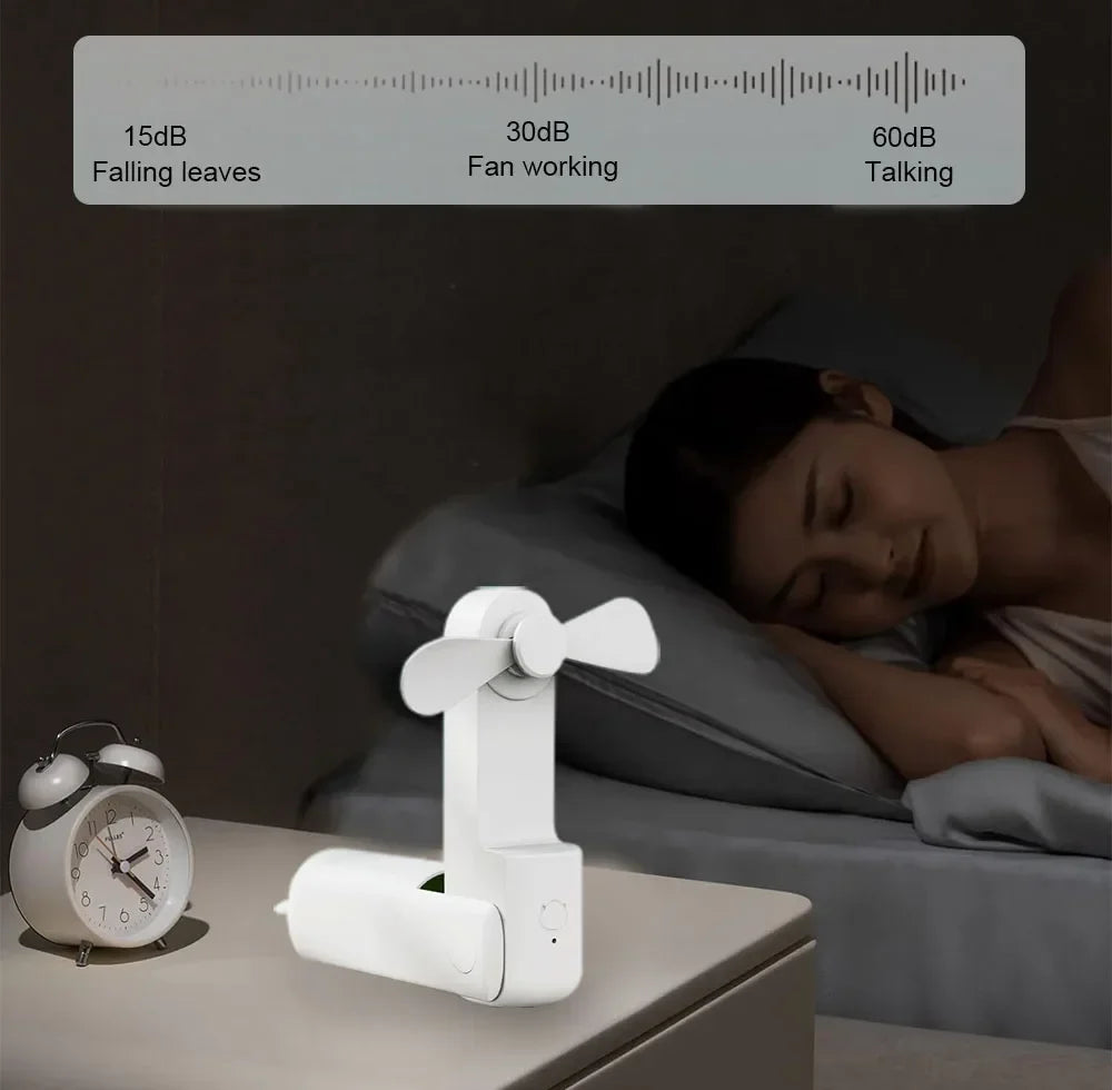 Foldable Handheld Pocket Fan Portable Rechargeable Mini Fan for Home and Travel