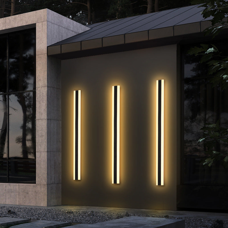 Modern Outdoor LED Wall Light with Dimmable Strip Design Modern Interior Lighting