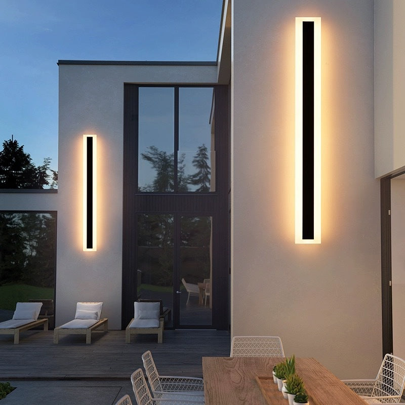 Modern Outdoor LED Wall Light with Dimmable Strip Design Modern Interior Lighting