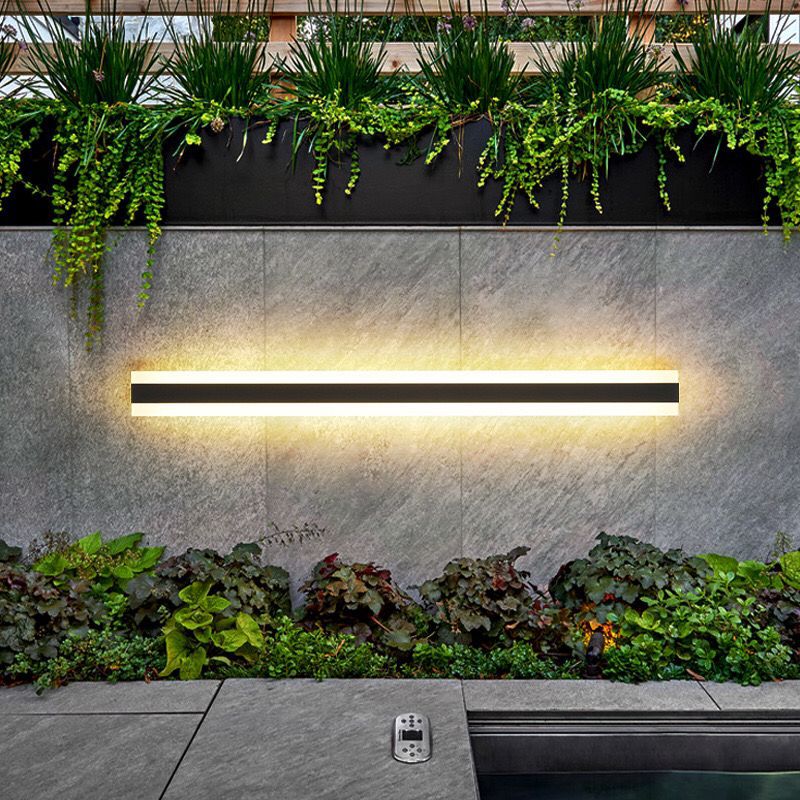 Modern Outdoor LED Wall Light with Dimmable Strip Design Modern Interior Lighting
