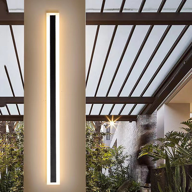 Modern Outdoor LED Wall Light with Dimmable Strip Design Modern Interior Lighting