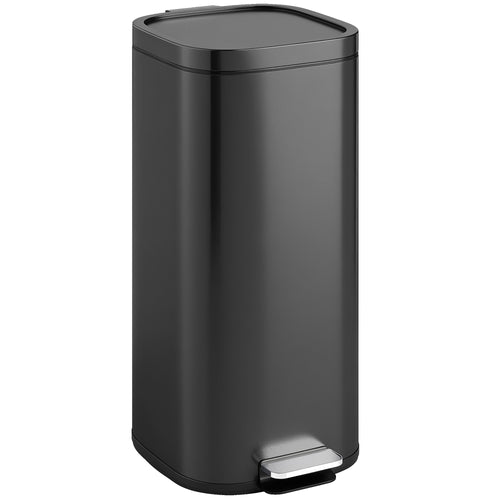 30L Pedal Kitchen Bin with Soft-Close and Stay-Open Lid