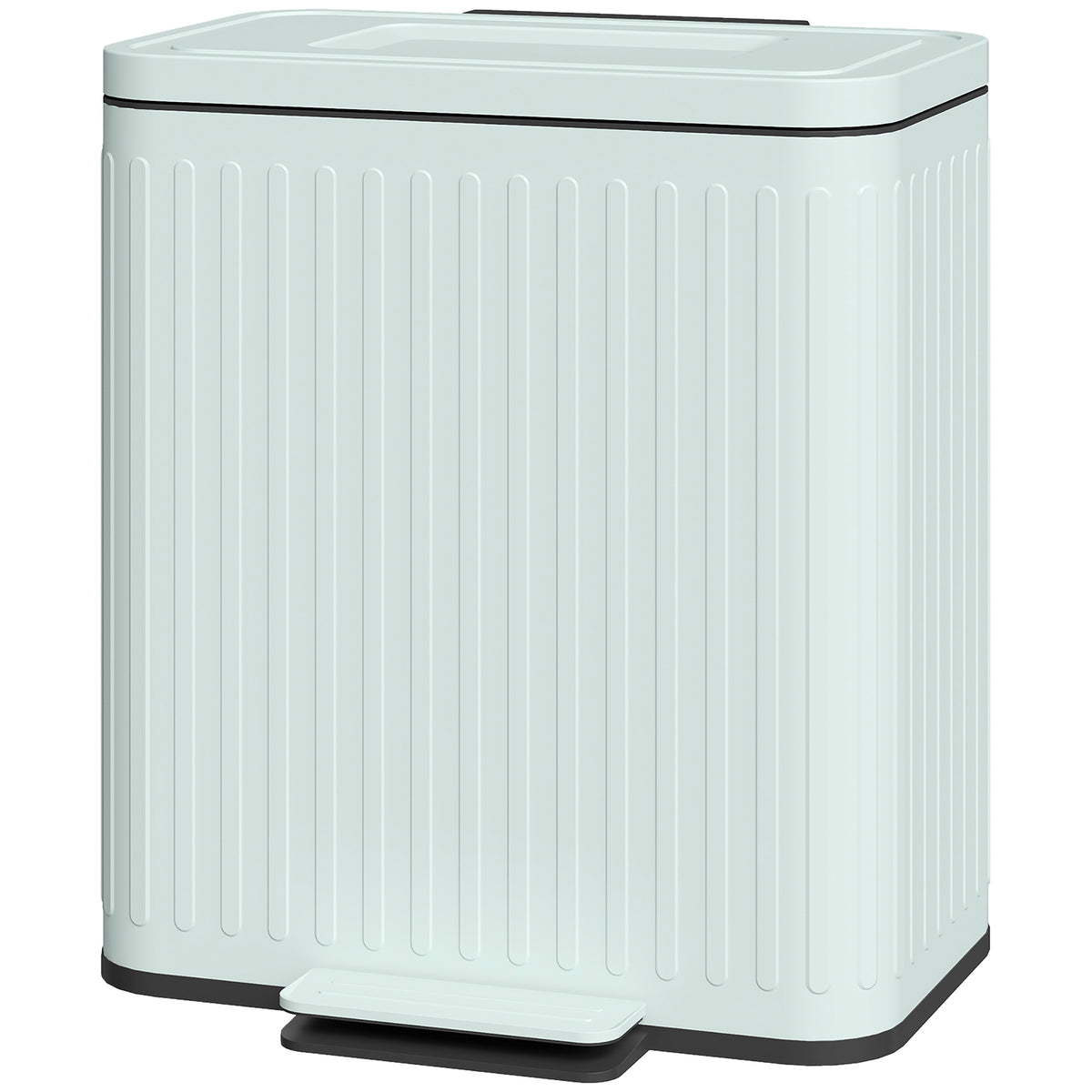 Dual Compartment Pedal Bin with Soft-Close Lid