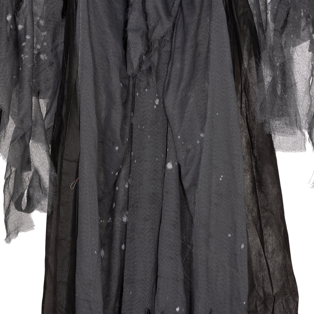 Grey Winged Grim Reaper Animatronic Halloween Decoration
