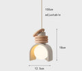 Wabi-Sabi Pendant Light in Japanese Minimalist Resin