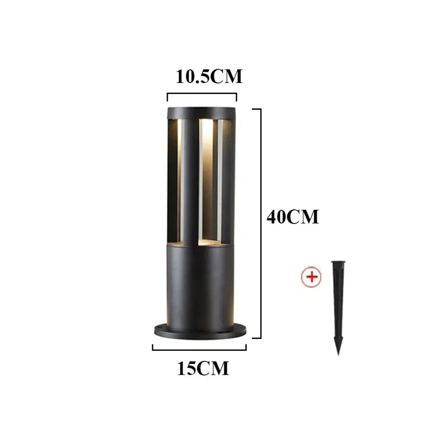 Aluminium LED Garden Pathway Bollard for Driveways and Courtyards