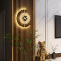 Lunaris Post-Modern Wall Lamp and Clock