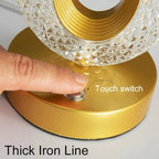 Stellora 3D Crystal LED Night Light with Touch Dimming