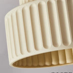 Nordic Ripple Ceiling Light with Sculptural Ribbed Texture