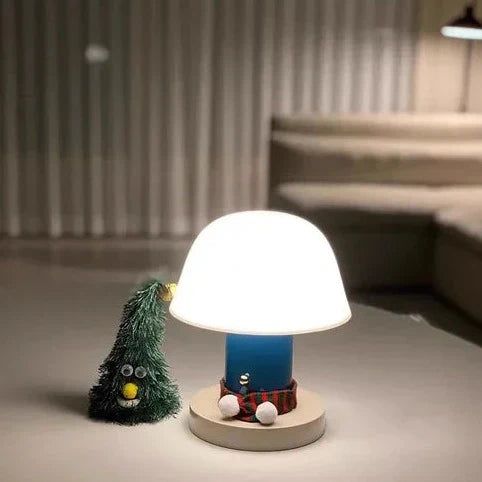Rechargeable LED Mushroom Table Lamp with Touch Dimming