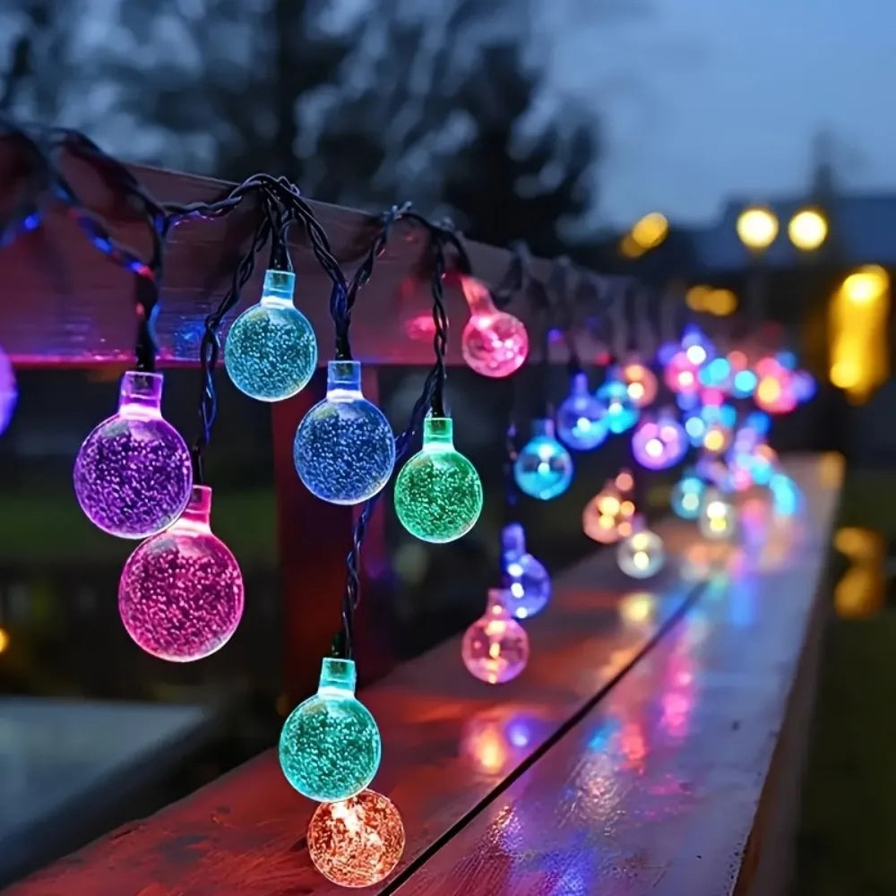 Solar Bubble Ball String Lights for Garden, Patio and Wedding Decor