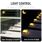 Frosted Solar LED Brick Lights for Garden Pathways