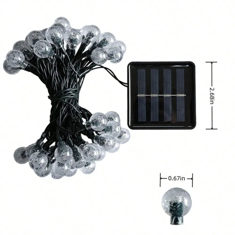 Solar Bubble Ball String Lights for Garden, Patio and Wedding Decor