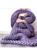 Chunky Knit Throw Blanket