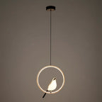 Magpie Nordic LED Pendant Light with Bird Motif