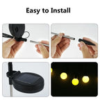 Solar LED Firefly String Lights Waterproof Outdoor Garden Decor for Pathway and Landscape