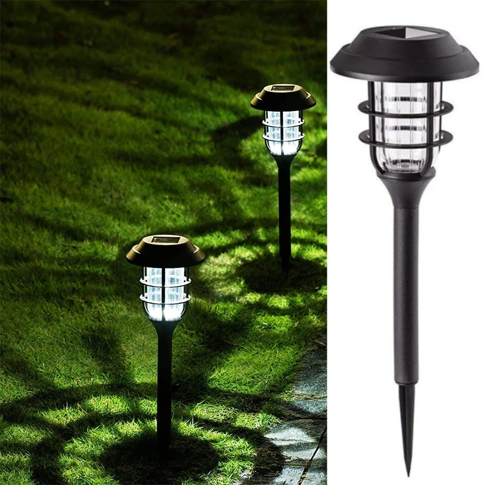 Solar LED Pathway Stake Lights for Lawn and Walkway Decoration