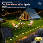 Solar LED Pathway Lamp with 8 Lighting Modes for Camping and Weddings