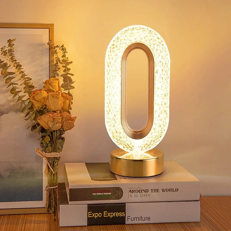 Stellora 3D Crystal LED Night Light with Touch Dimming