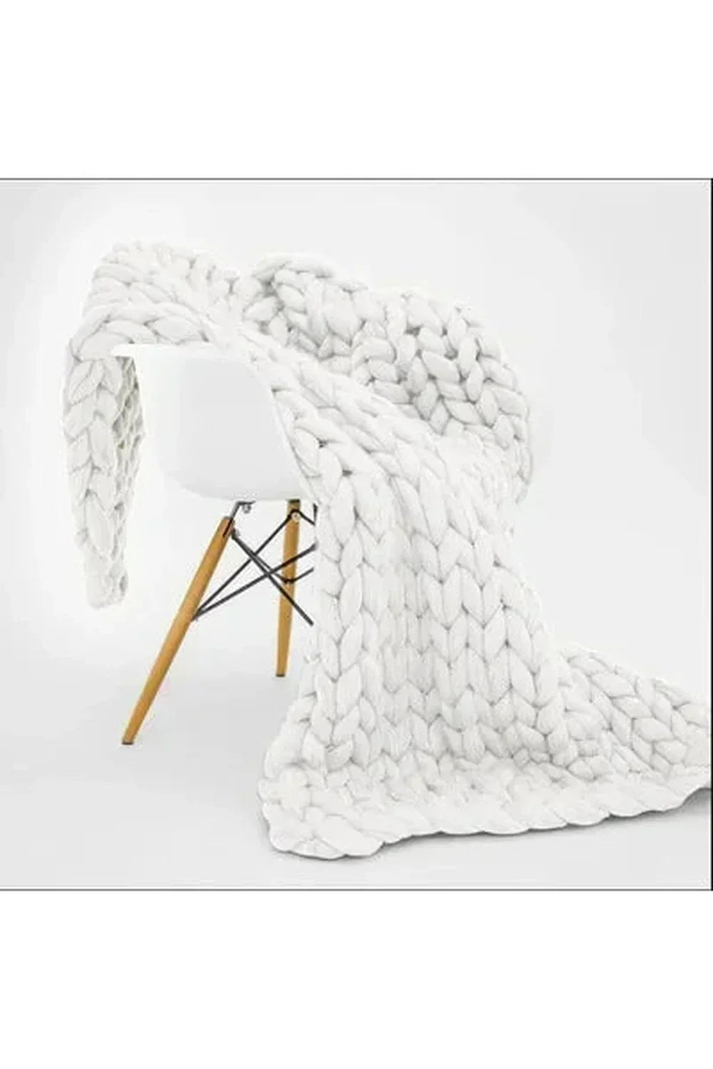 Chunky Knit Throw Blanket