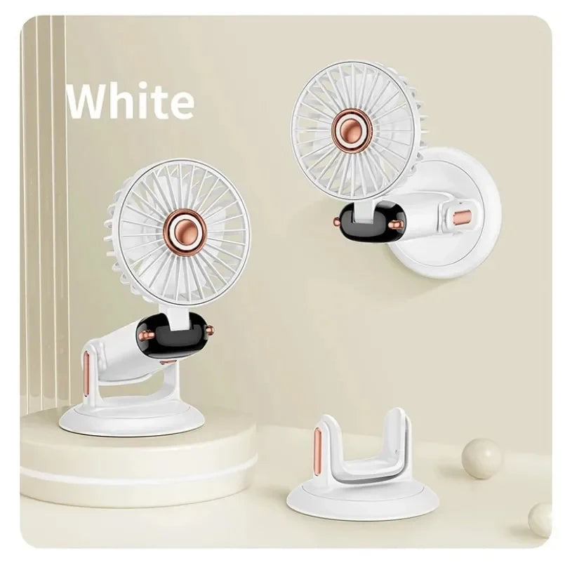 Portable Mini Handheld Fan with 3000mAh Battery Foldable Neck Design USB Rechargeable 5 Speed Adjustable with Phone Stand and Display Screen