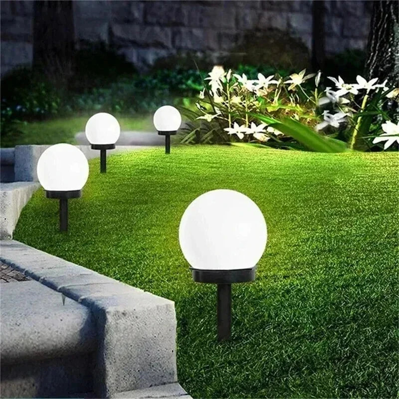 Waterproof Solar LED Garden Ball Light for Lawn and Holiday Decor