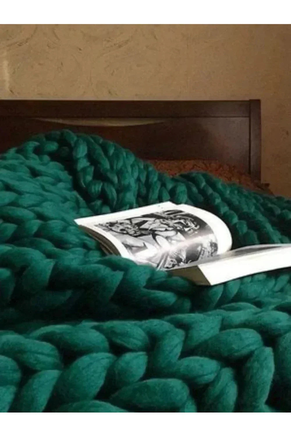 Chunky Knit Throw Blanket