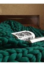 Chunky Knit Throw Blanket