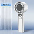Portable Mini Handheld Fan 3000mAh USB Rechargeable High-Speed Cooling with Digital Display