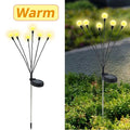 Solar LED Firefly String Lights Waterproof Outdoor Garden Decor for Pathway and Landscape