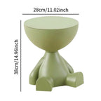 Playful Bear-Shaped Side Table with Hidden Storage
