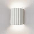 Nordic Resin Wall Lamp with Sculptural Ribbed Design