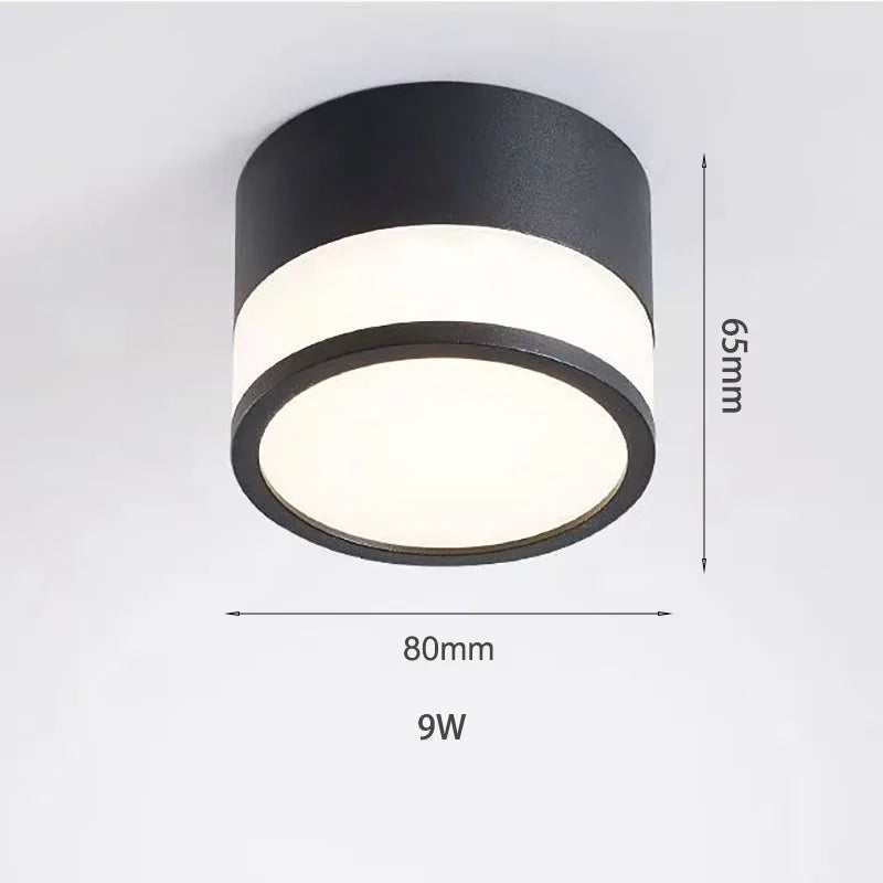 Nordic Surface Mounted LED Downlight, 9W or 15W